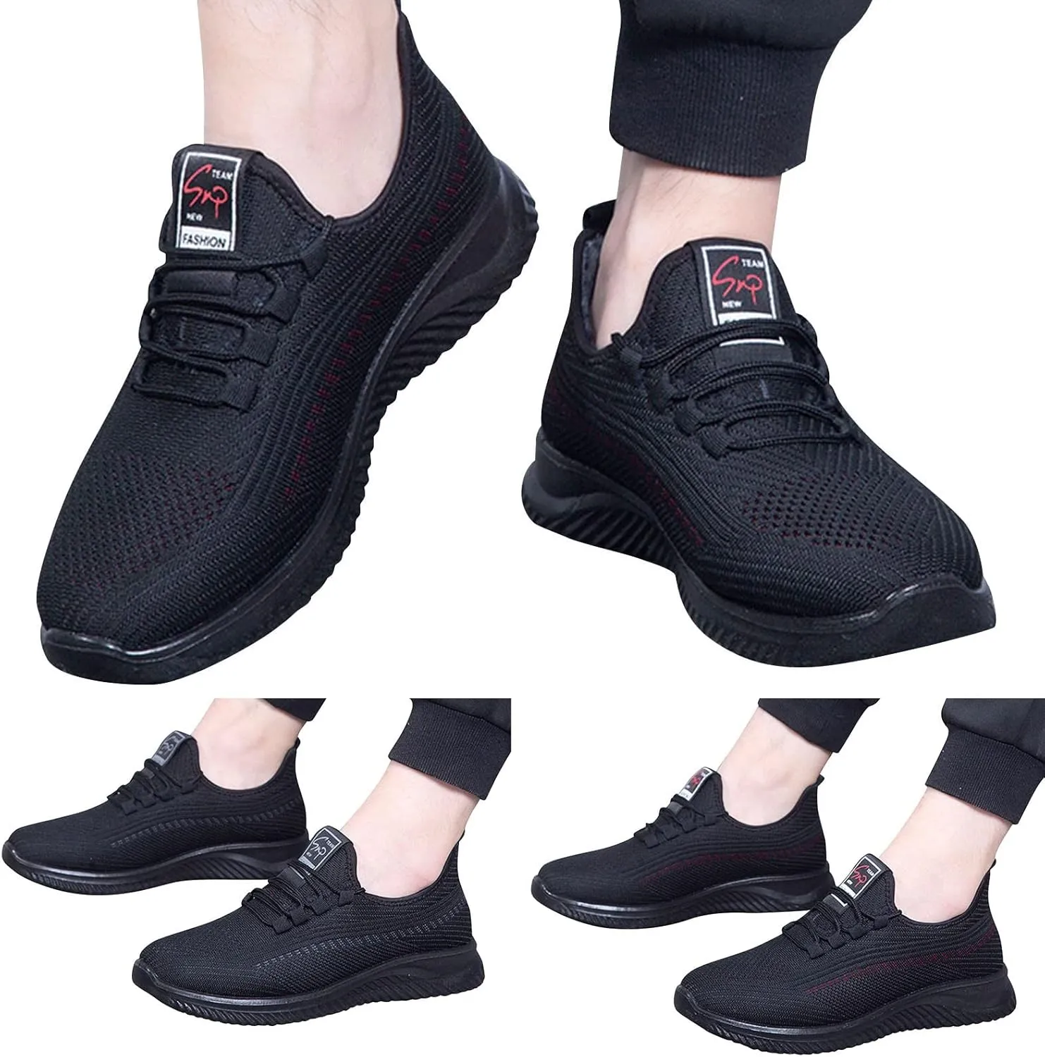 Shoes for Men Soft Cushions Athletic Comfortable Running Solid Color Work Street Shoes