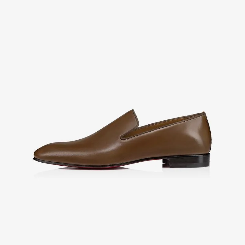 Slip On Brown Loafers Calf Leather