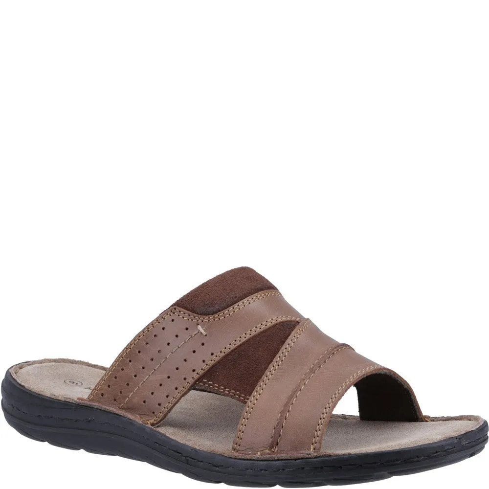 Tan Archer Mule Sandals