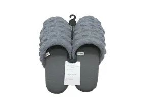 Textured Soft Slippers Grey