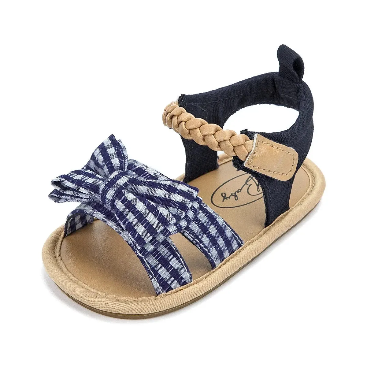 The Sally Mae Gingham Sandals for Baby Girls