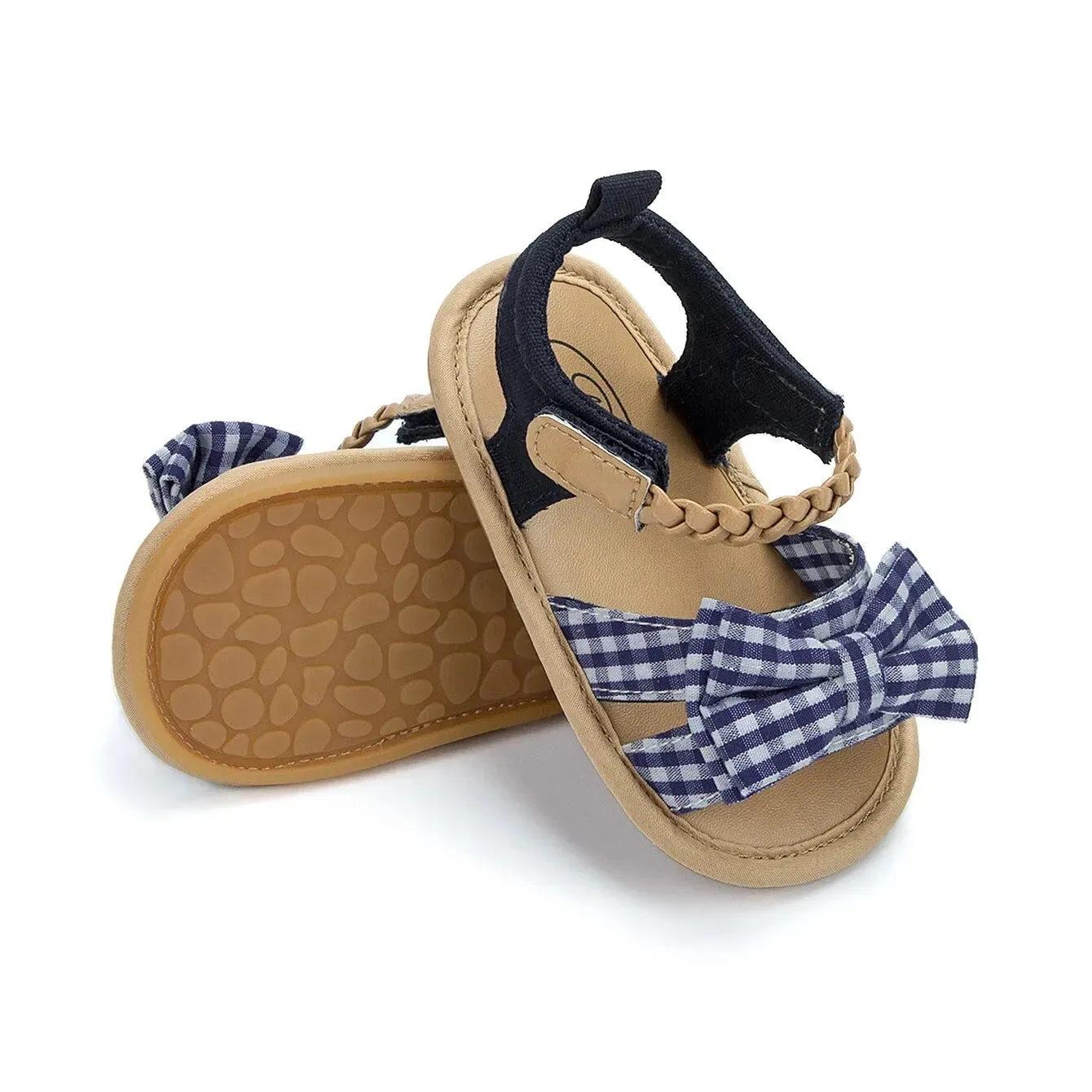 The Sally Mae Gingham Sandals for Baby Girls