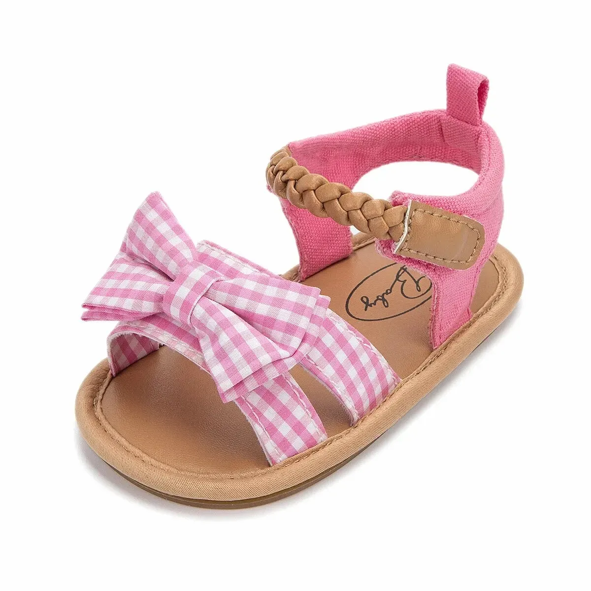 The Sally Mae Gingham Sandals for Baby Girls