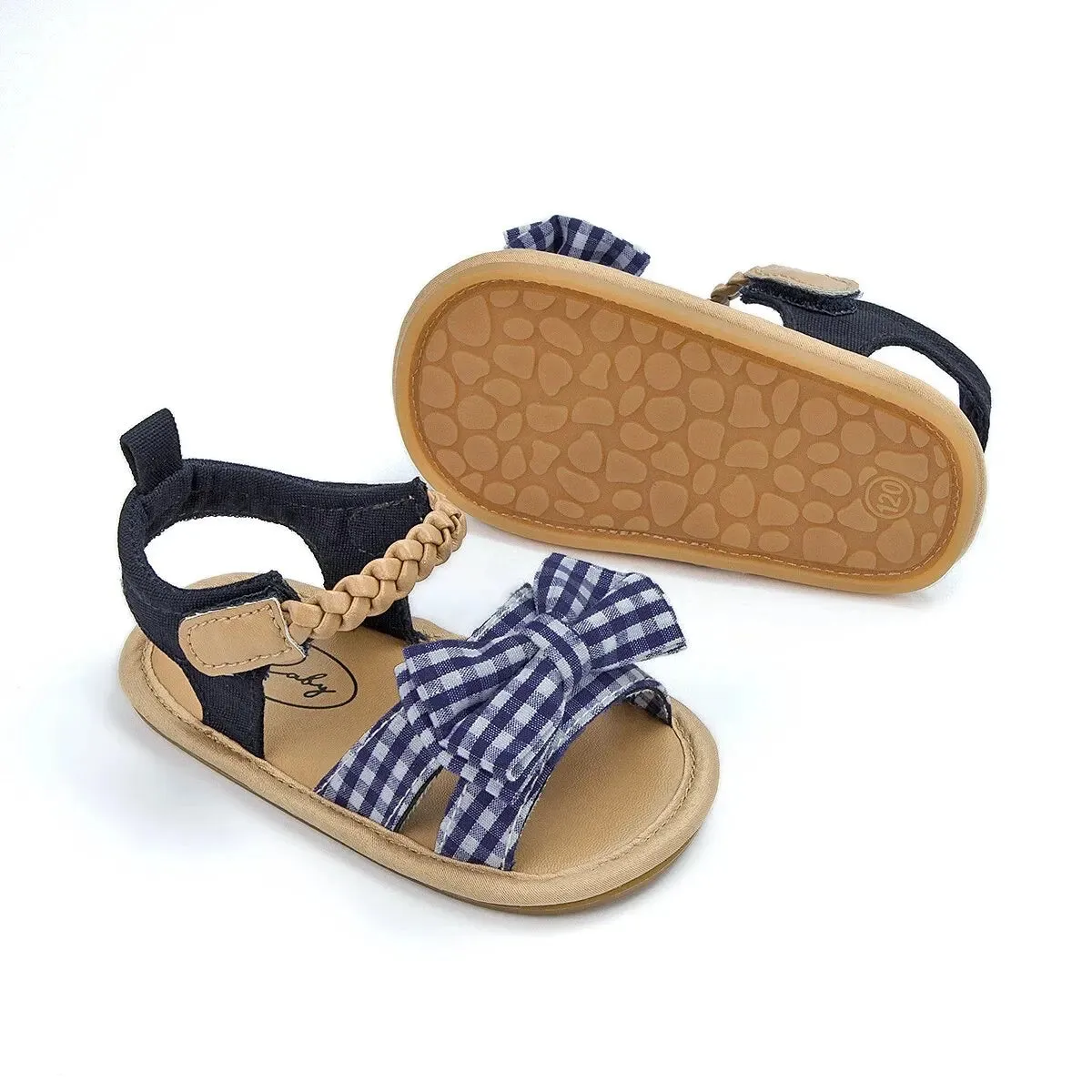 The Sally Mae Gingham Sandals for Baby Girls