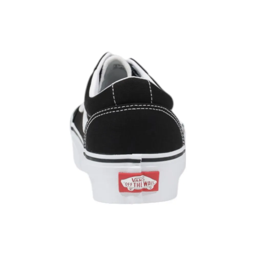Vans Black And White Fabric Sneakers