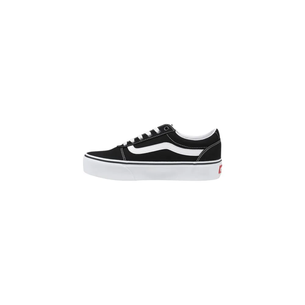 Vans Black And White Fabric Sneakers