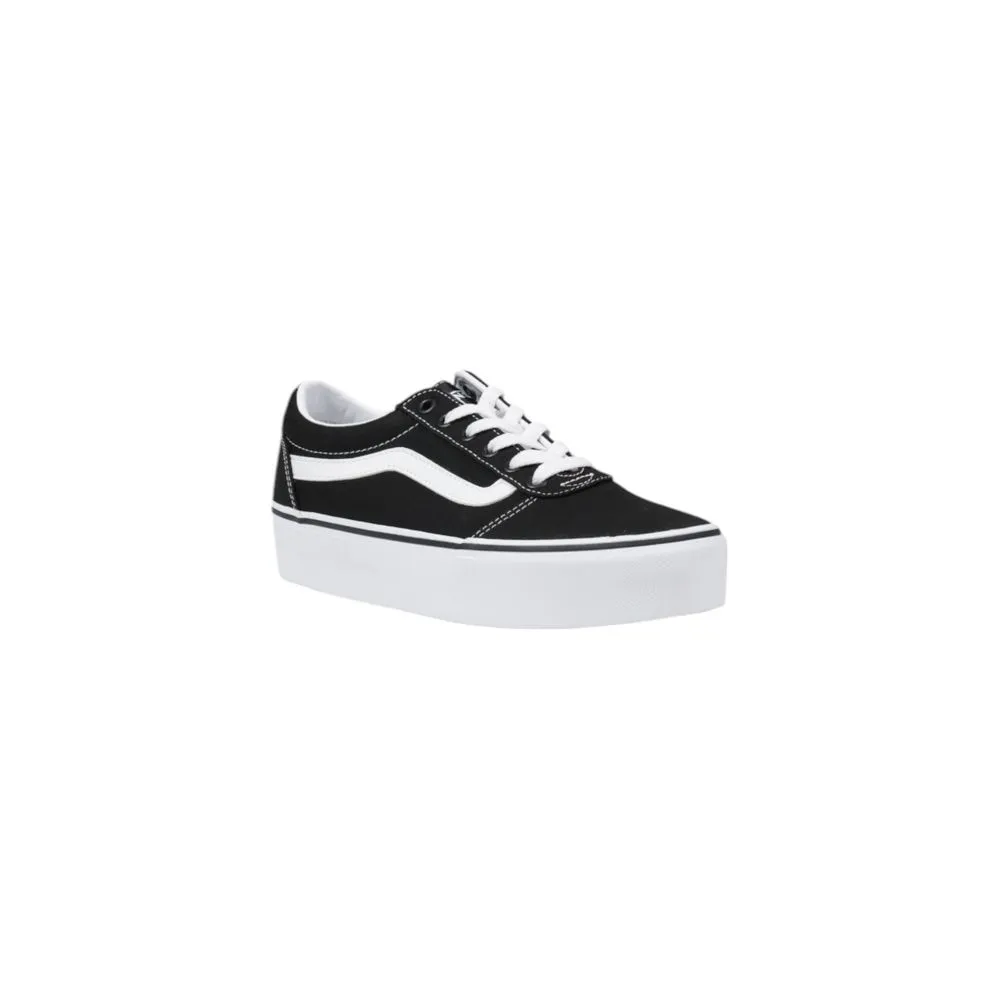 Vans Black And White Fabric Sneakers