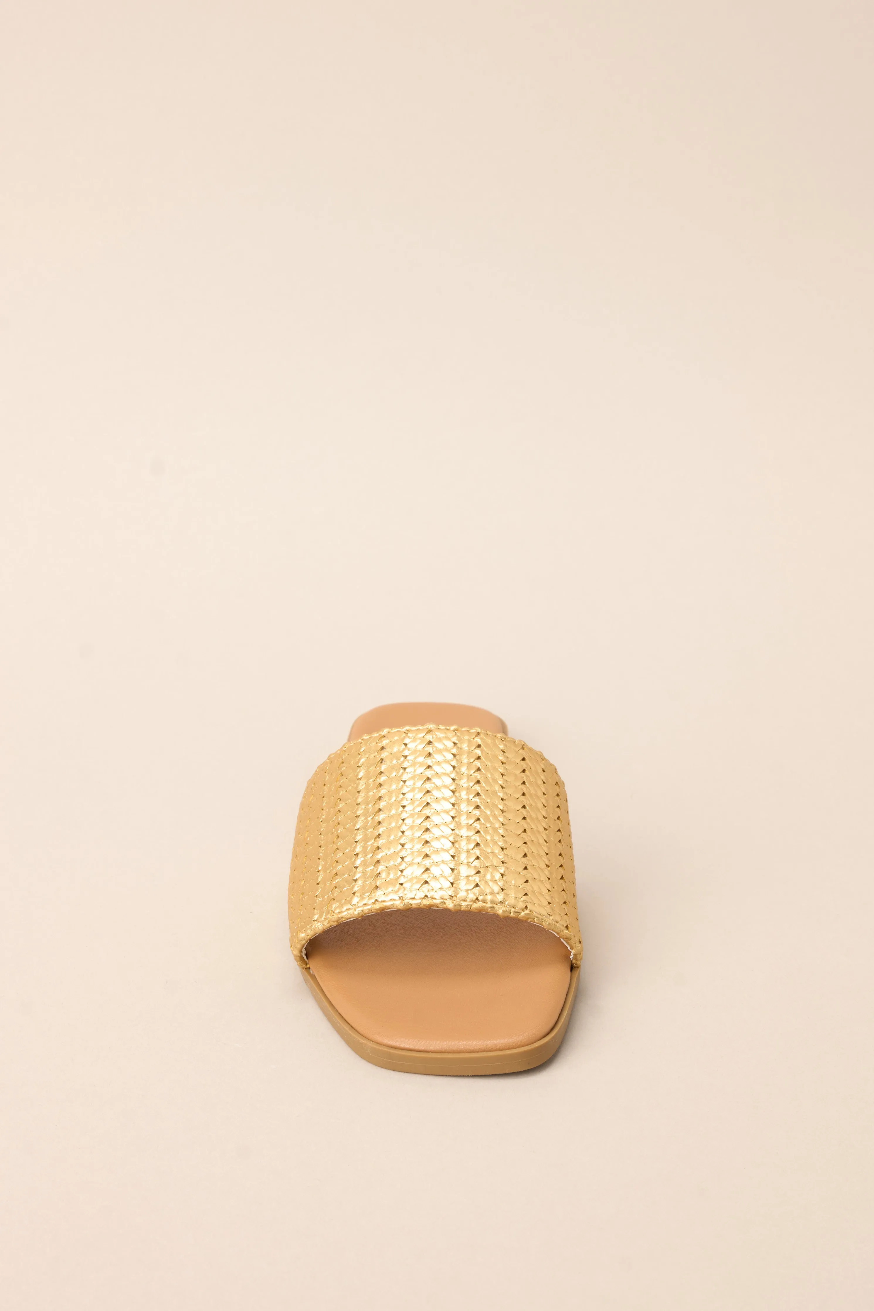 Walk Confidently Gold Sandals