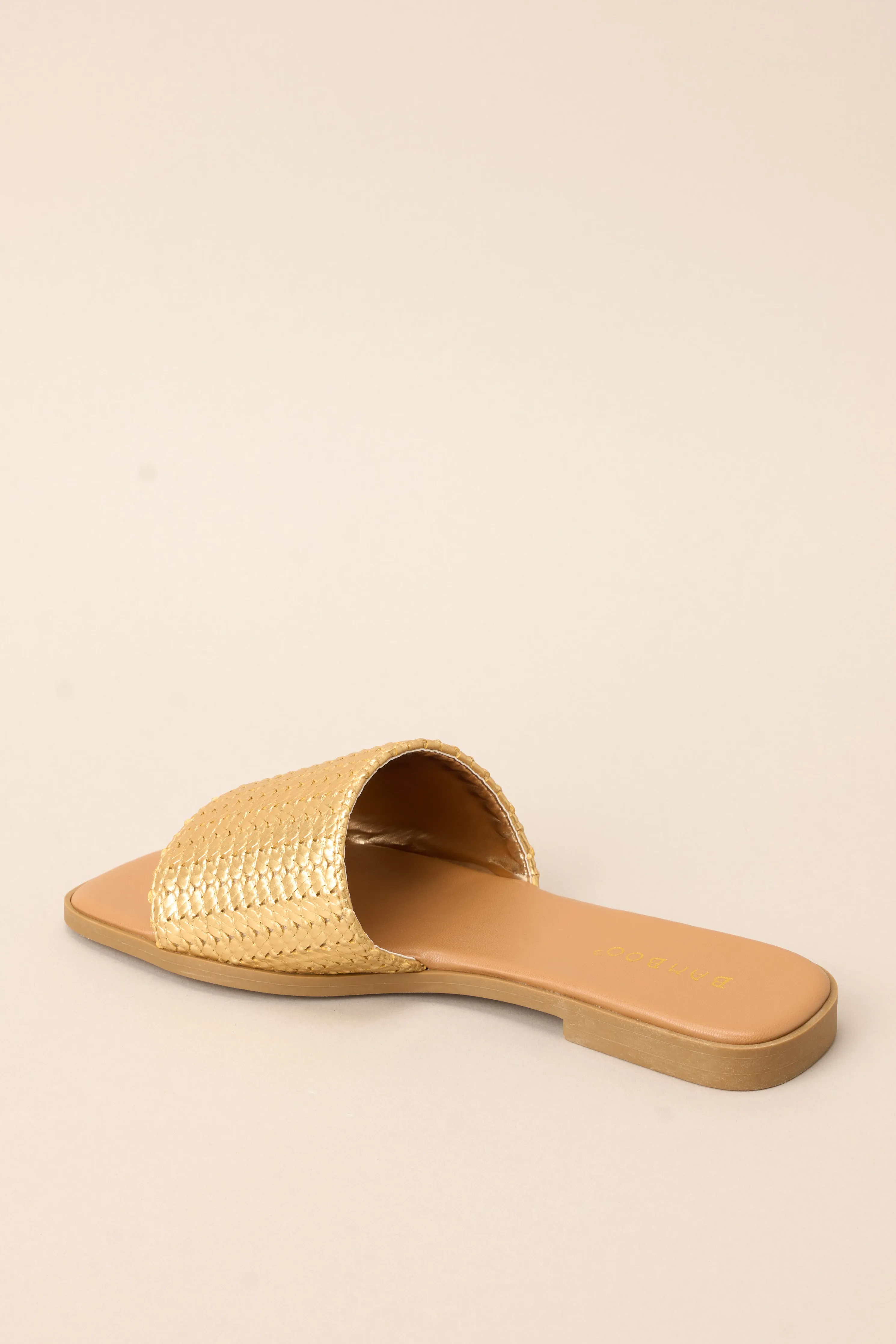 Walk Confidently Gold Sandals