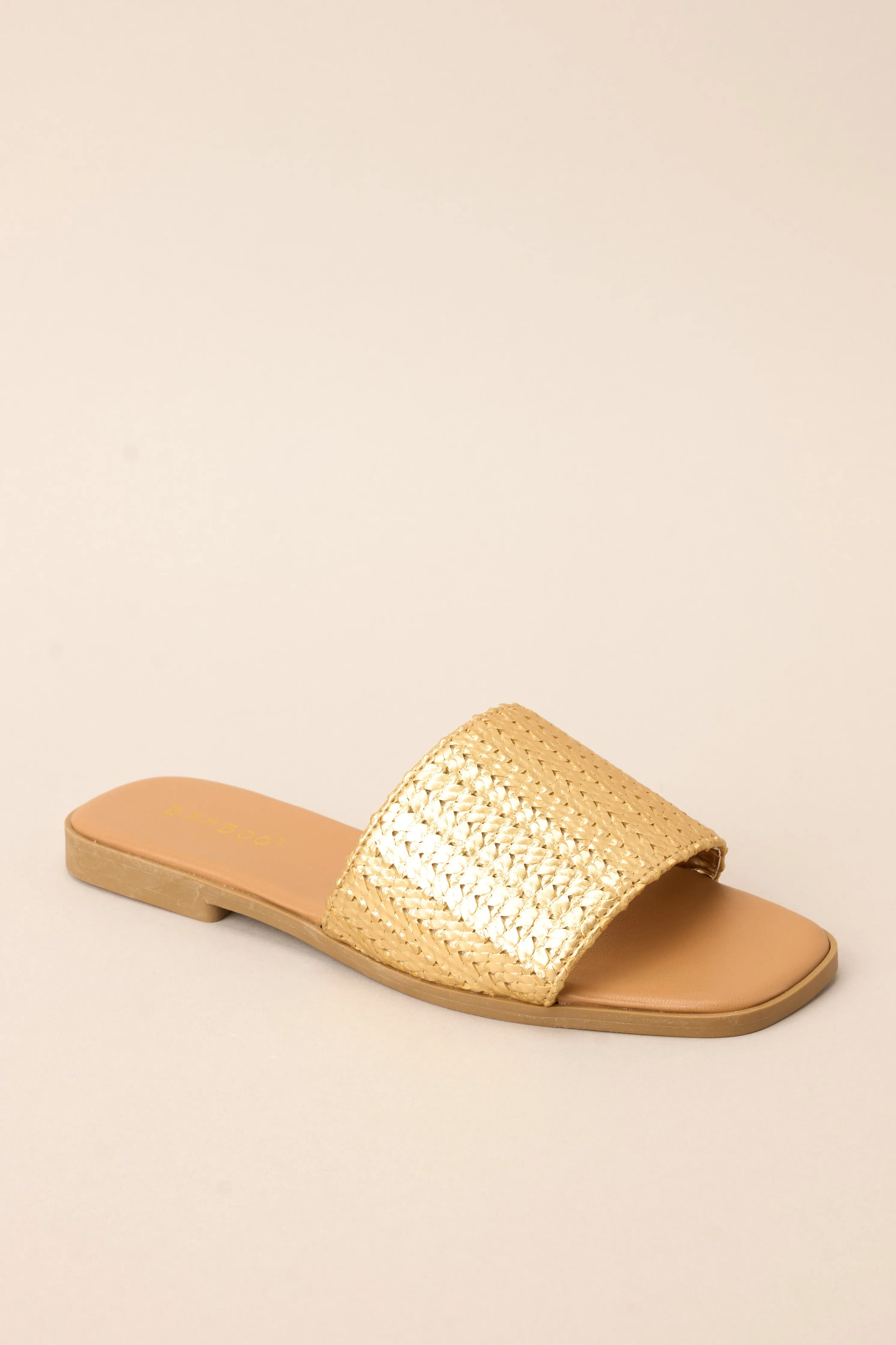 Walk Confidently Gold Sandals