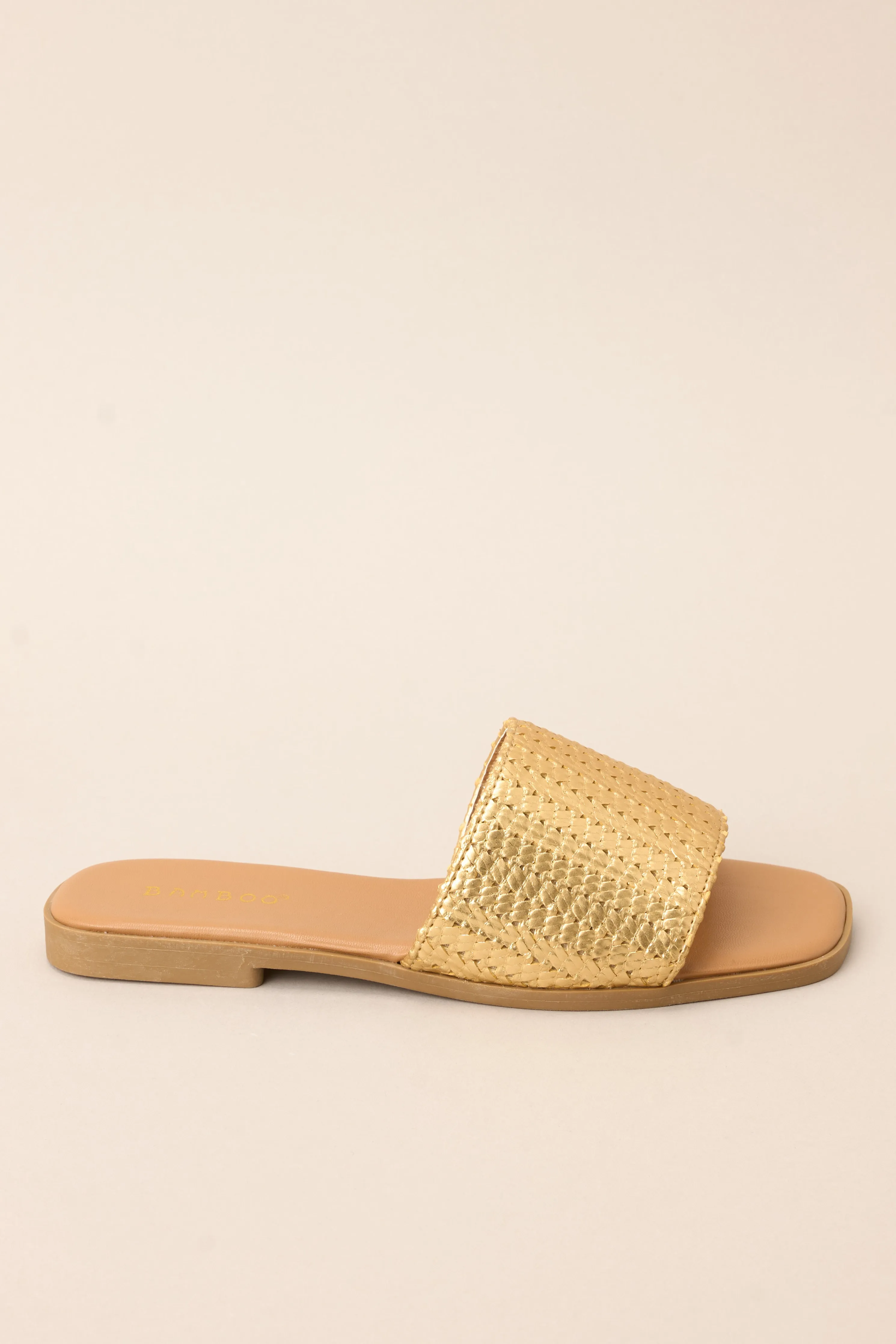 Walk Confidently Gold Sandals