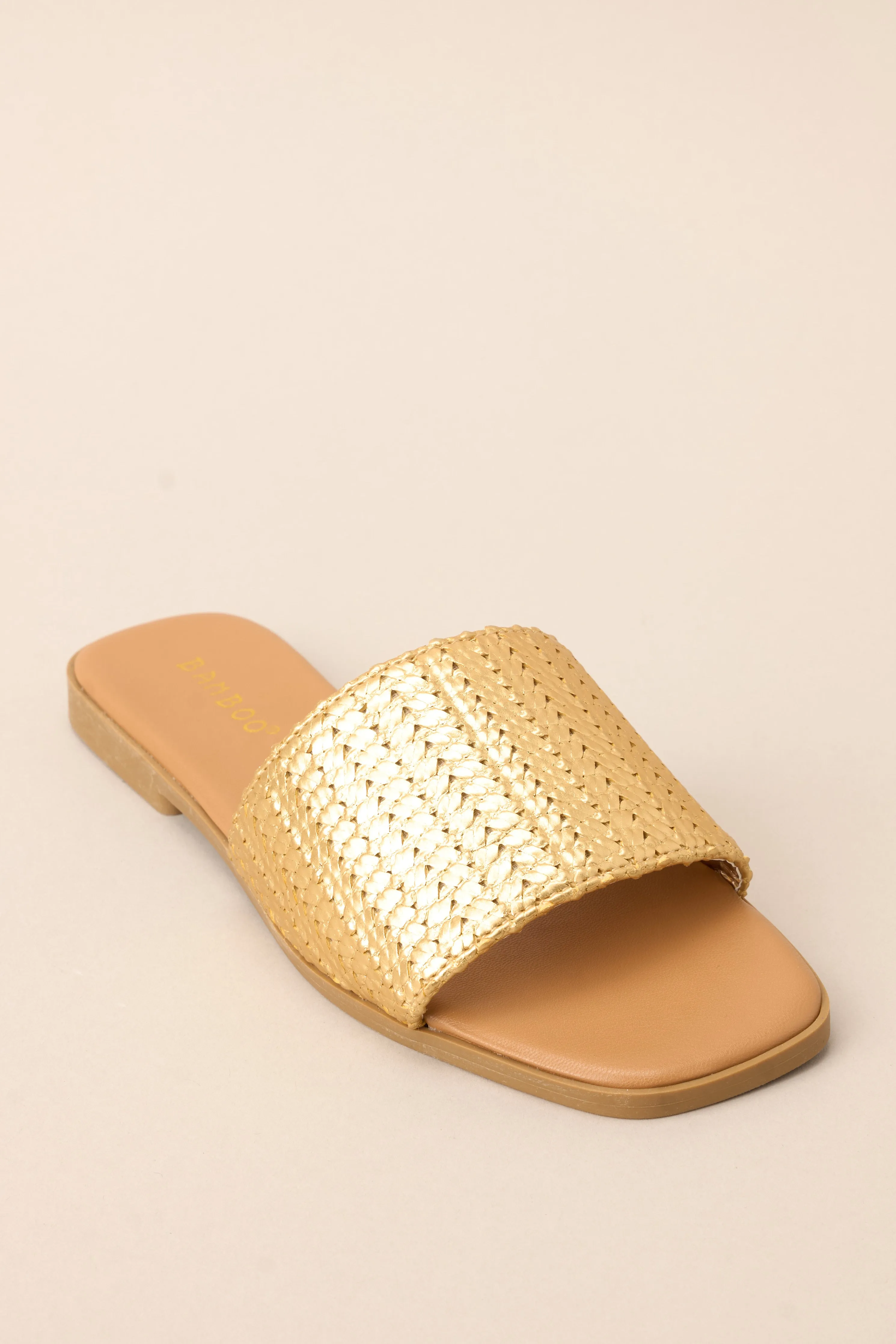 Walk Confidently Gold Sandals