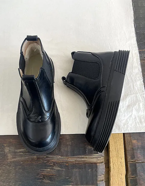 Winter Comfortable Round Toe Chelsea Boots