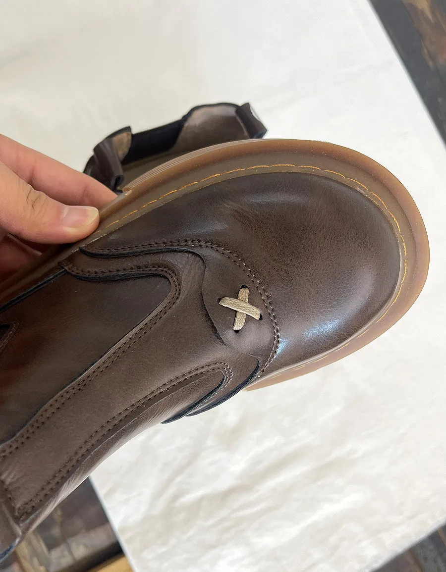 Winter Comfortable Round Toe Chelsea Boots