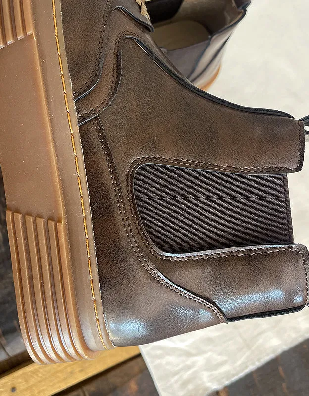 Winter Comfortable Round Toe Chelsea Boots
