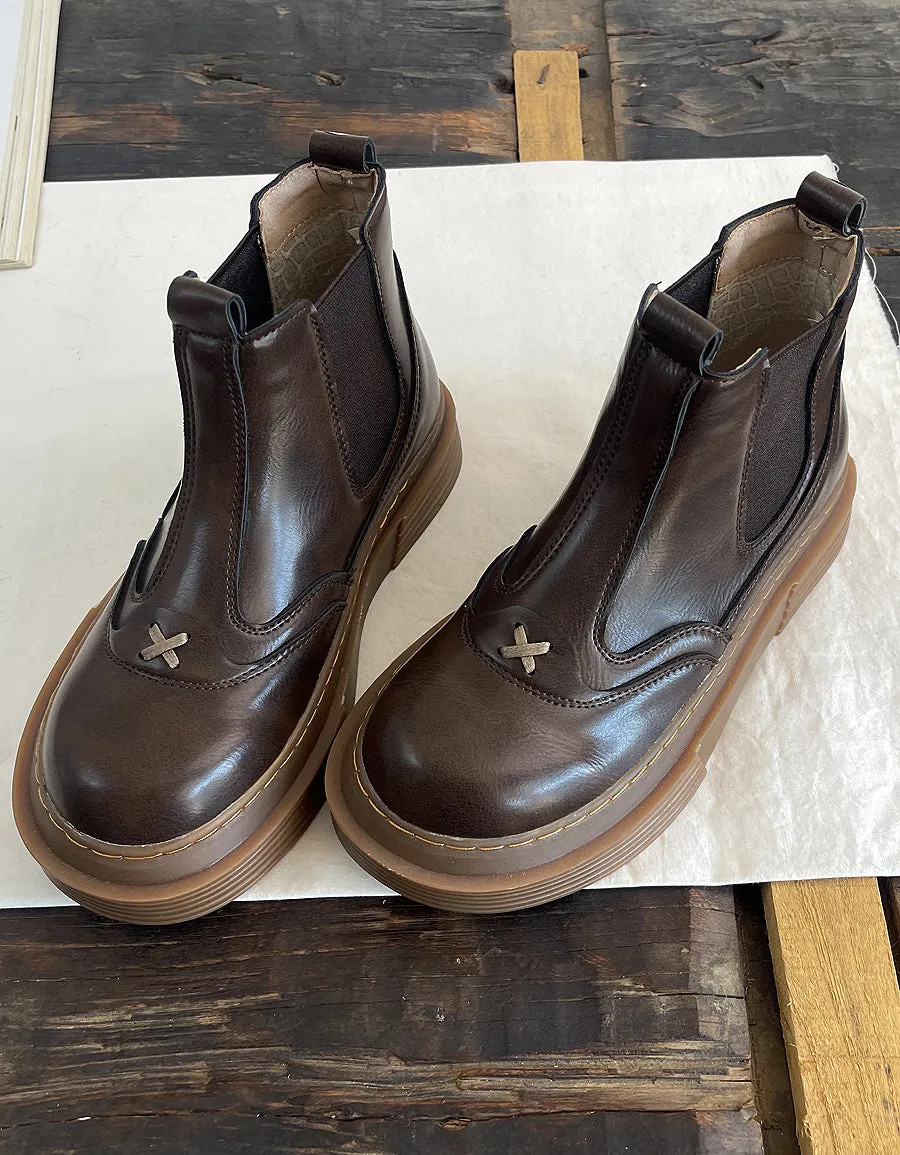 Winter Comfortable Round Toe Chelsea Boots