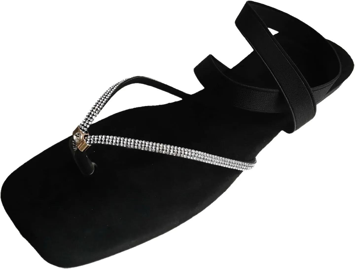 Women's Breathable Bohemian Sandals Casual Summer Comfortable Walking Shoes Rhinestone Decorative Sandals