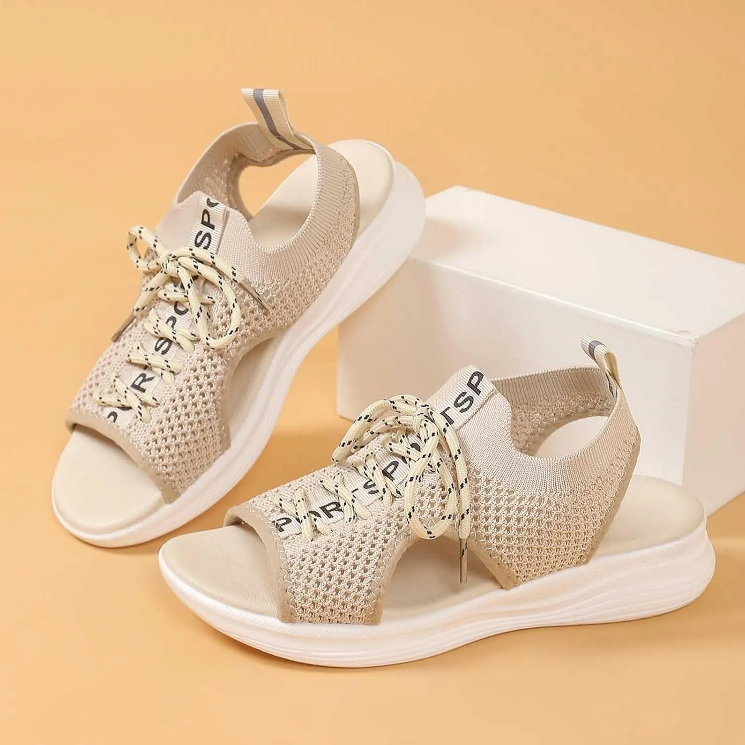 Women's Summer Fashion Cloth Breathable Open Toed Sandals Comfortable Platform Shoes Hike Sandal
