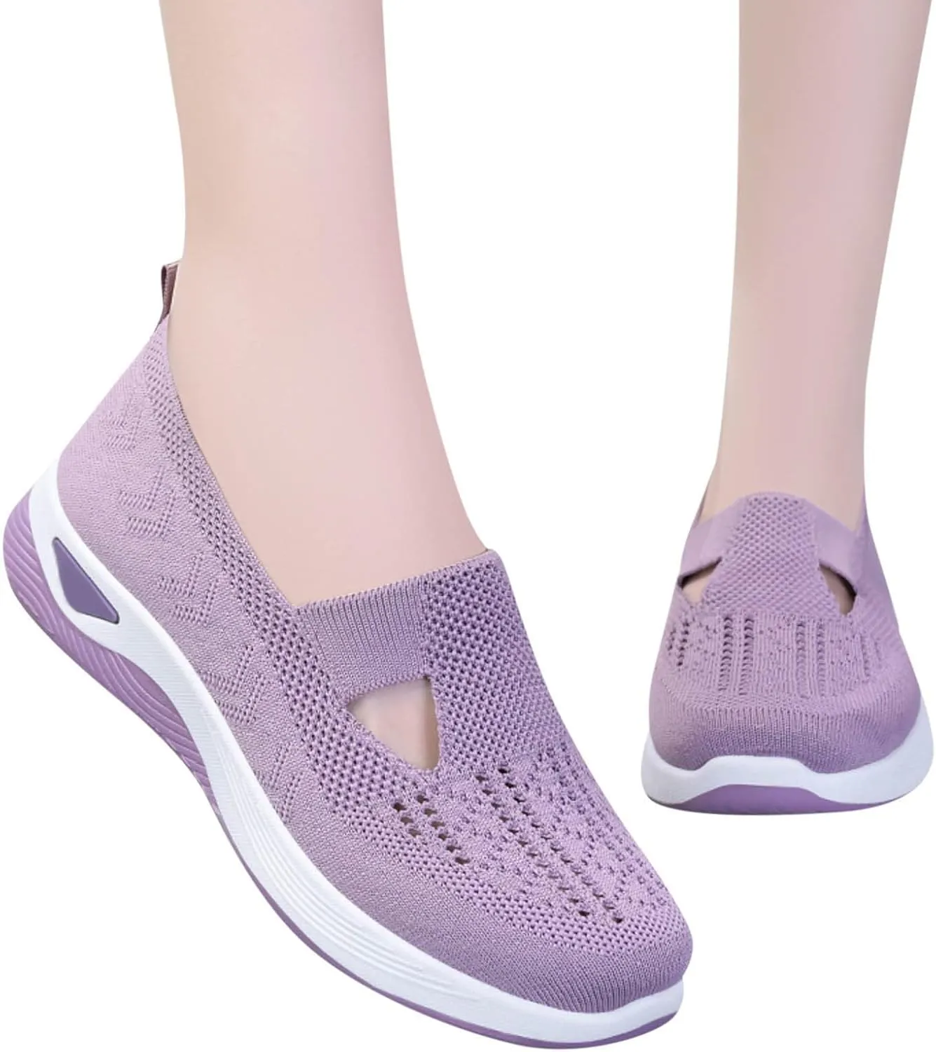 Women's Woven Orthopedic Breathable Soft Shoes Tennis Shoes Men Mesh Casual Shoes Trendy Women's Fashion Sneakers White Tennis Shoe Trainers Shoe