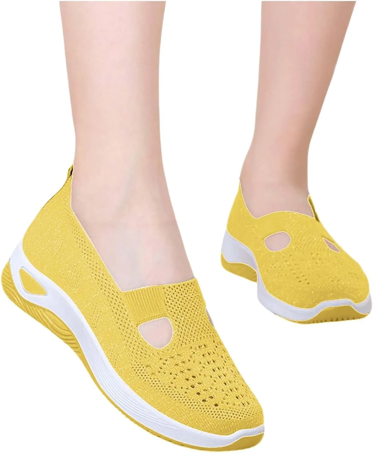 Women's Woven Orthopedic Breathable Soft Shoes Tennis Shoes Womens Dressy Women's Casual Shoes Slip On Sneakers Platform Tennis Shoe Trainers Shoe