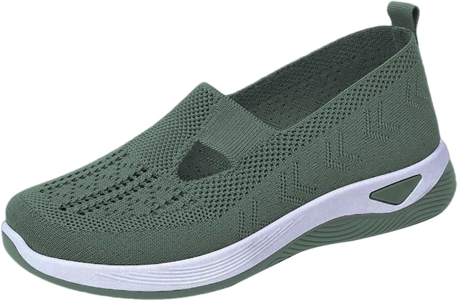 Women's Woven Orthopedic Breathable Soft Walking Running Shoes for Men Food Service Slip On Shoes Casual Fashion Sneakers Brown Tennis Shoe Trainers Shoe